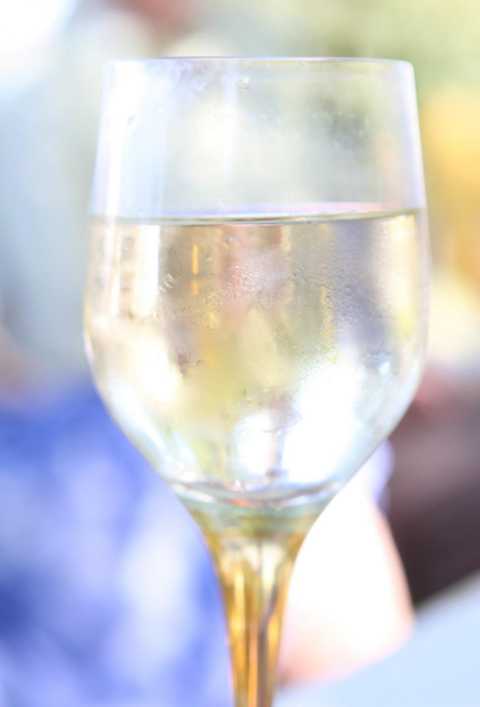 Free Image of Close-Up of a Wine Glass on a Table 