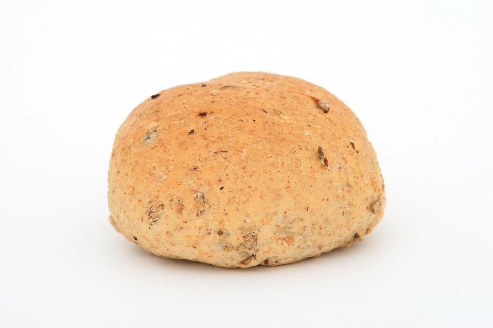 Free Image of A Cookie on a White Background 