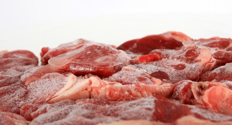 Free Image of A Pile of Raw Meat on Table 