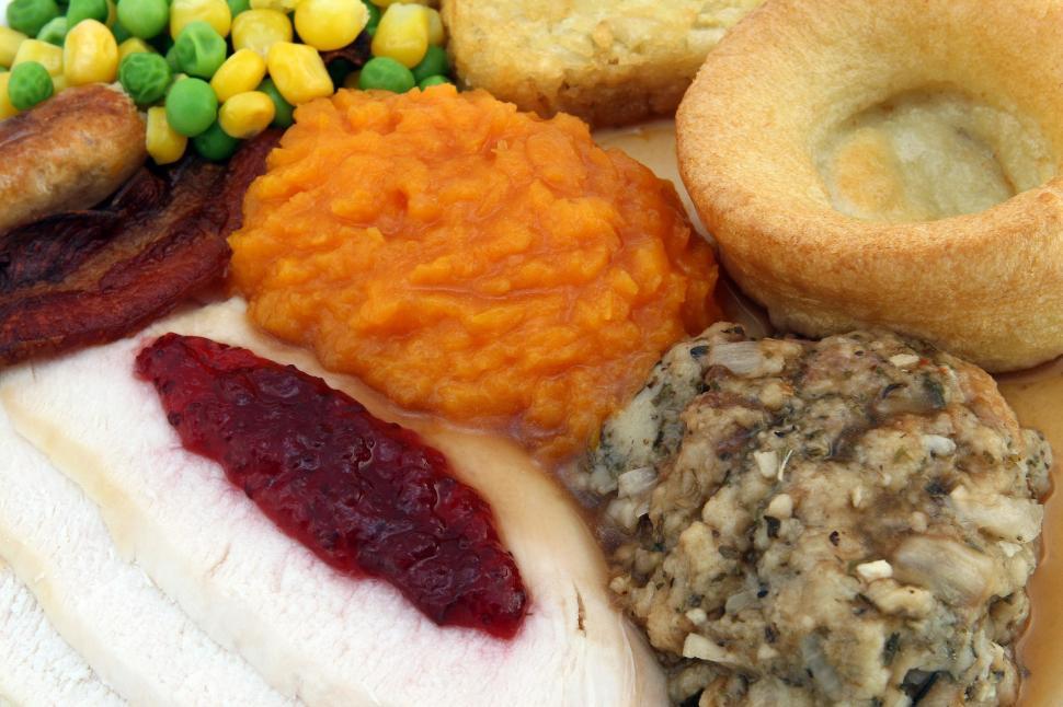 Free Image of Close Up of a Plate of Assorted Foods 