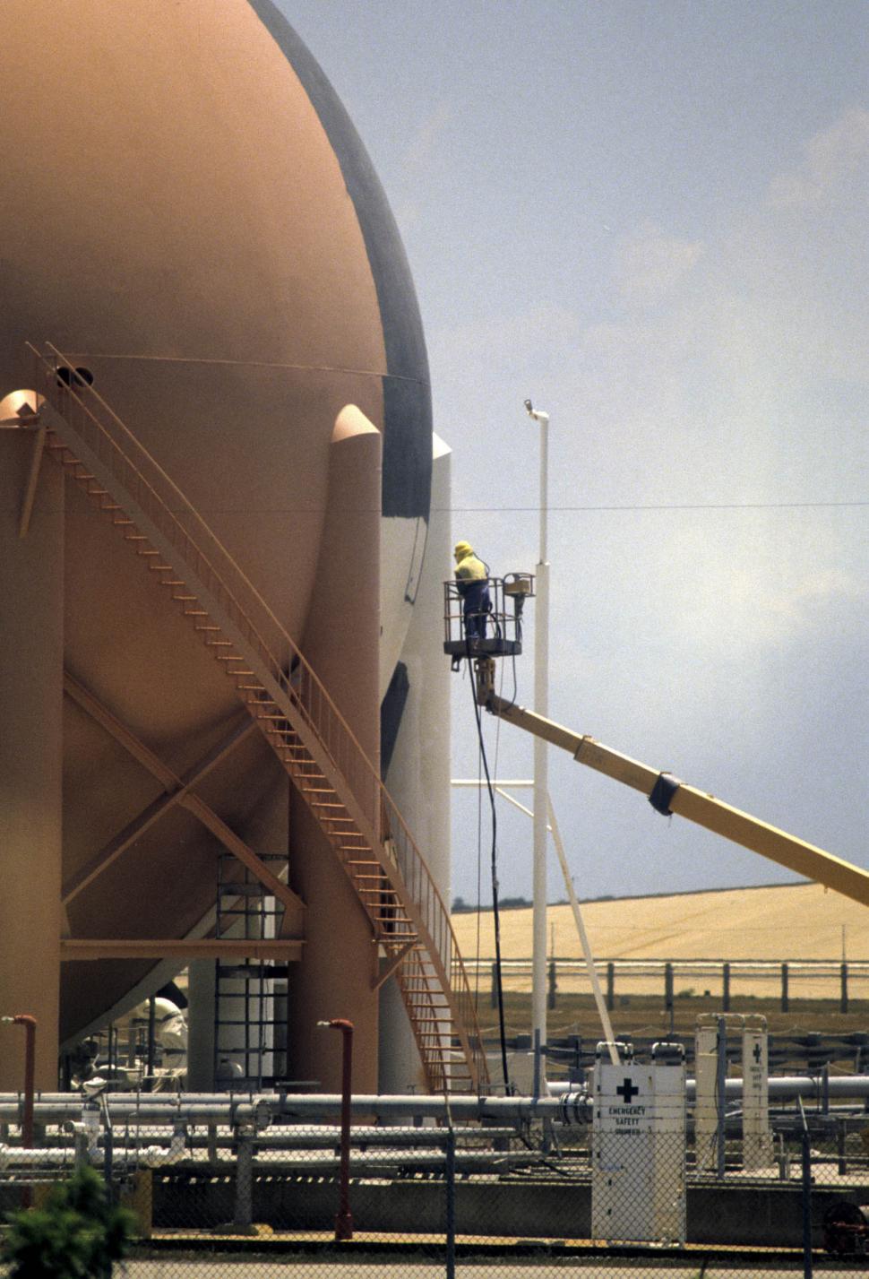Free Image of Painting Storage Tank at Factory 