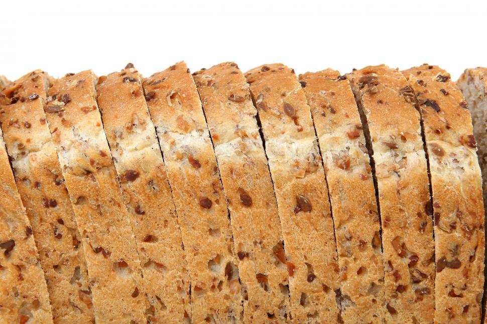 Free Image of Close-up of a Loaf of Bread on White Background 