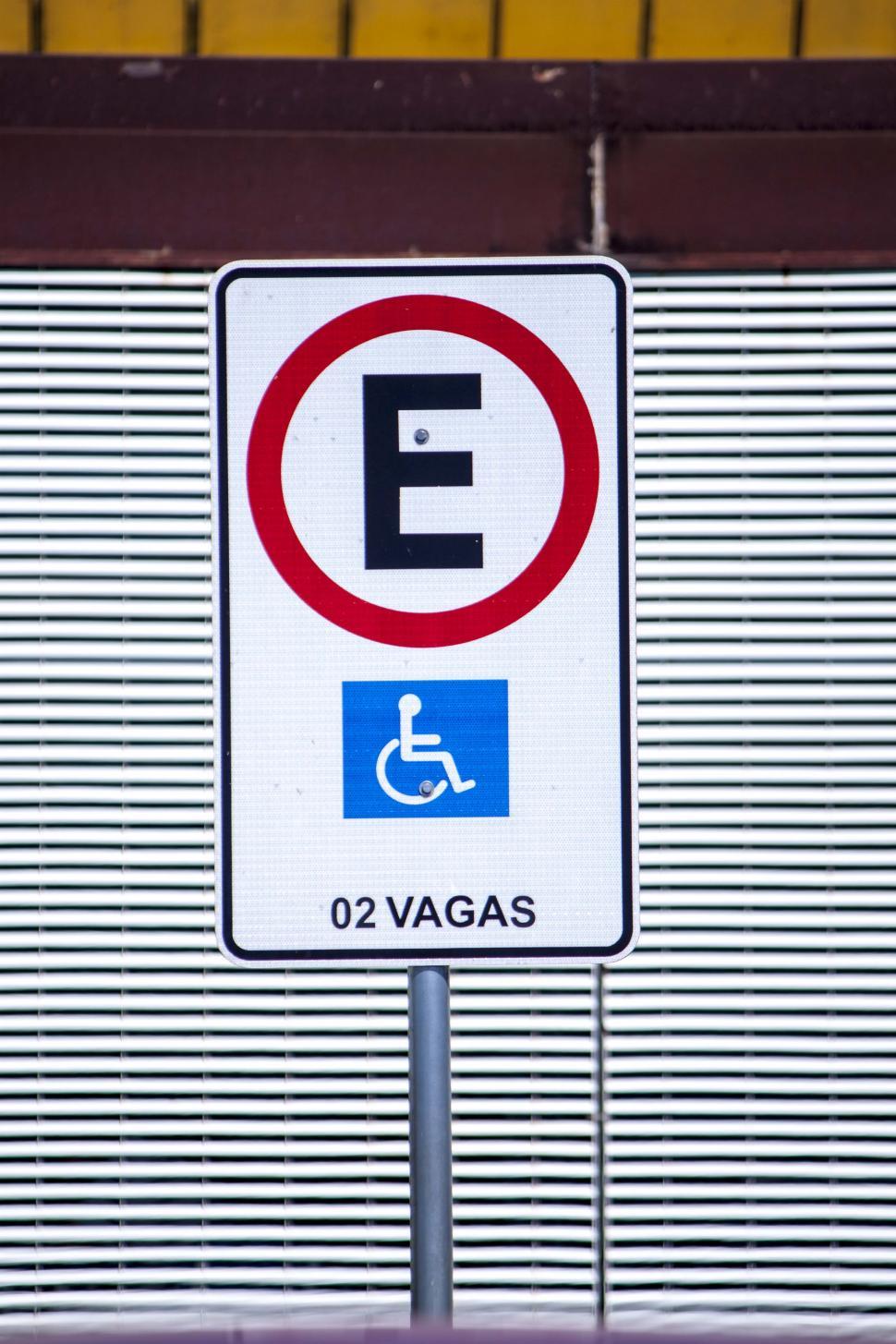 Free Image of Handicap parking only 