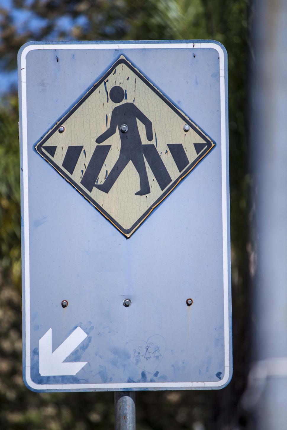 Free Image of Brazillian Crosswalk sign 