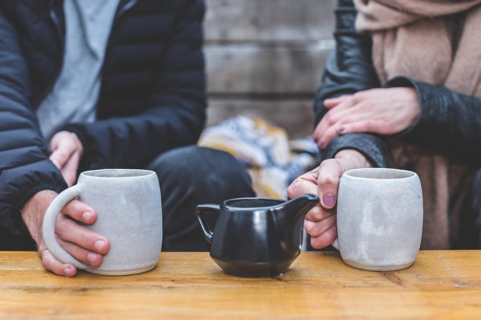 Free Image of Coffee Date Couple 