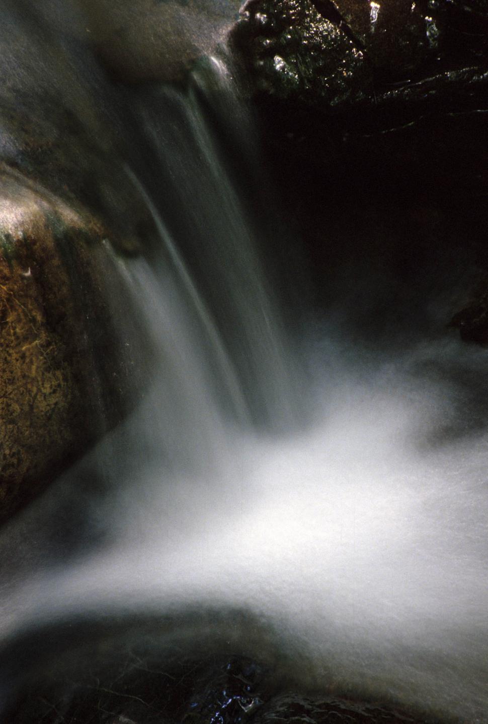 Free Image of Blurry Waterfall  