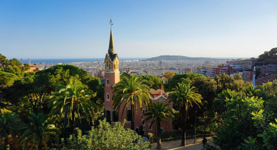 Free Image of Barcelona City View 
