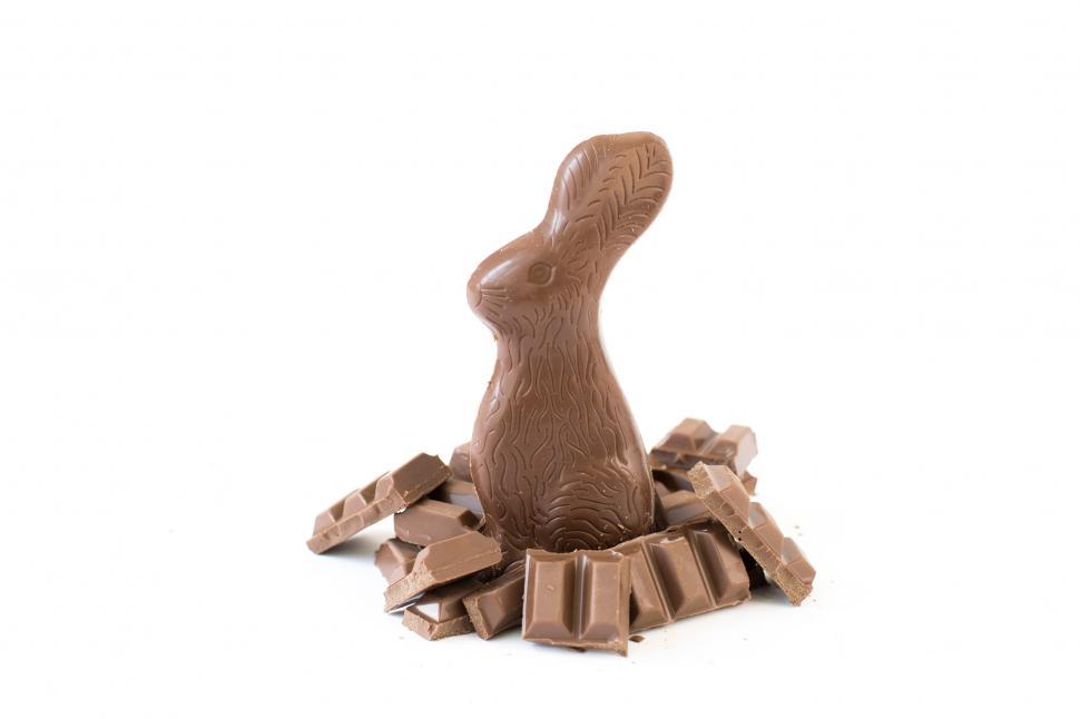 Free Image of Milk Chocolate Easter Bunny 