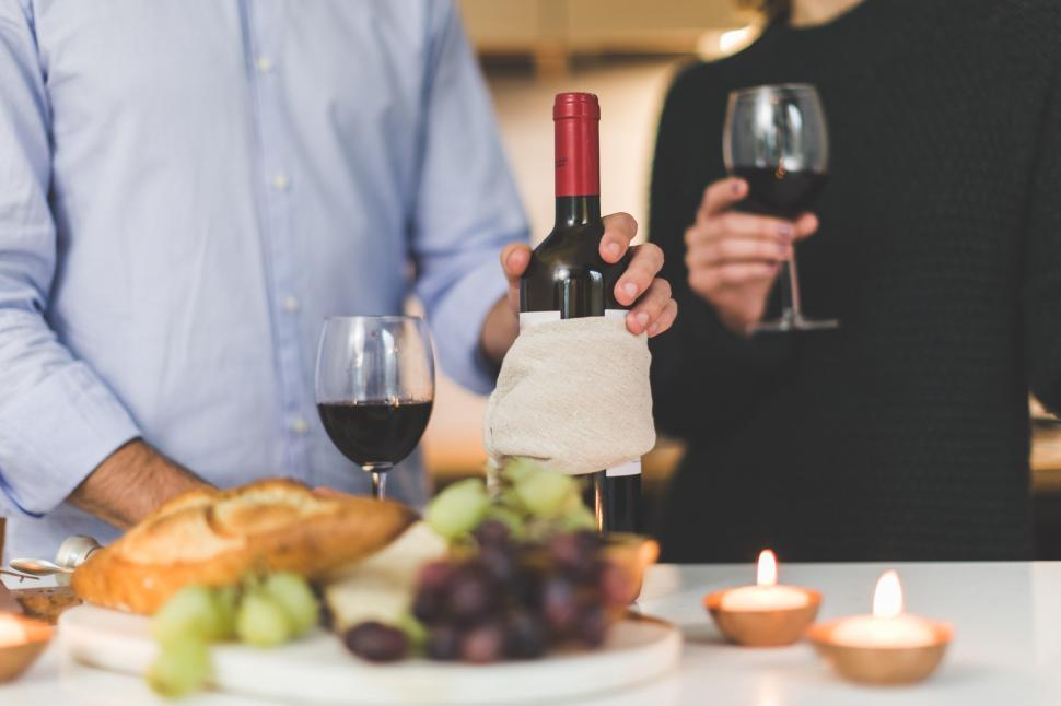 Free Image of Wine And Cheese 