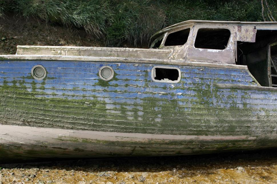 Free Image of Boat Abandoned on Ground 