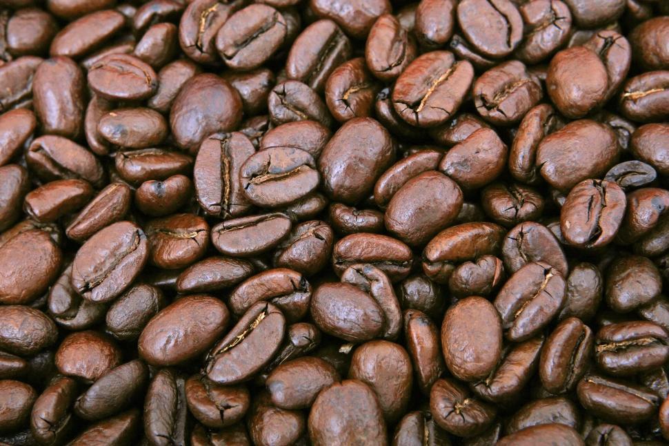Free Image of A Pile of Roasted Coffee Beans 