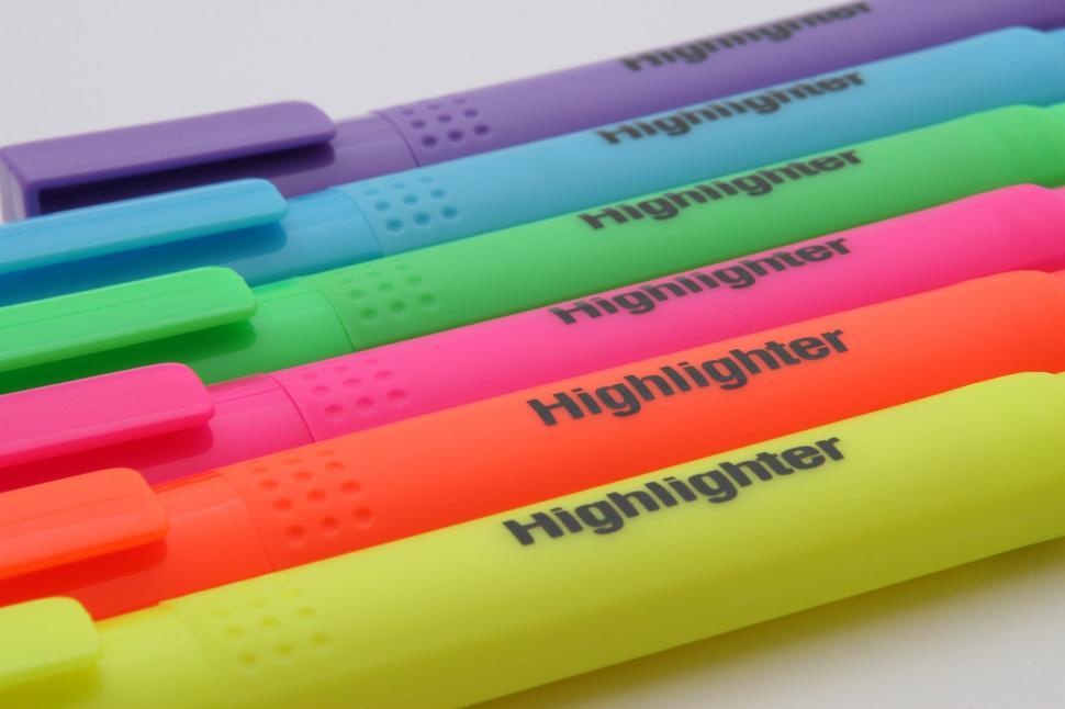 Free Image of Group of Multicolored Pens 