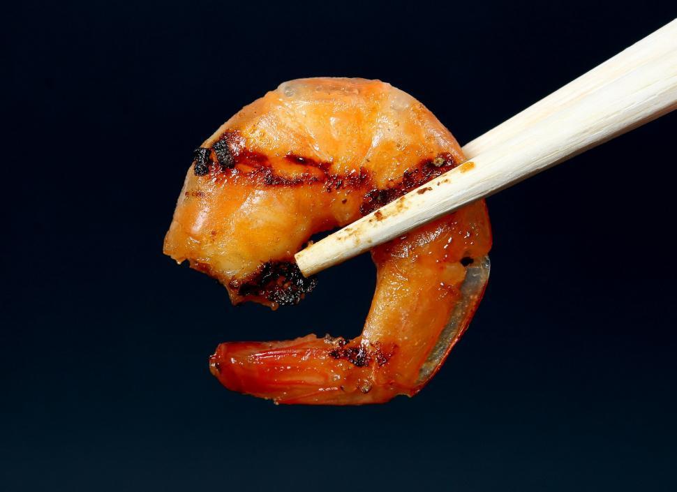 Free Image of Meat With Chopstick 