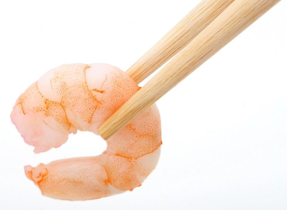 Free Image of Chopsticks in Shrimp 