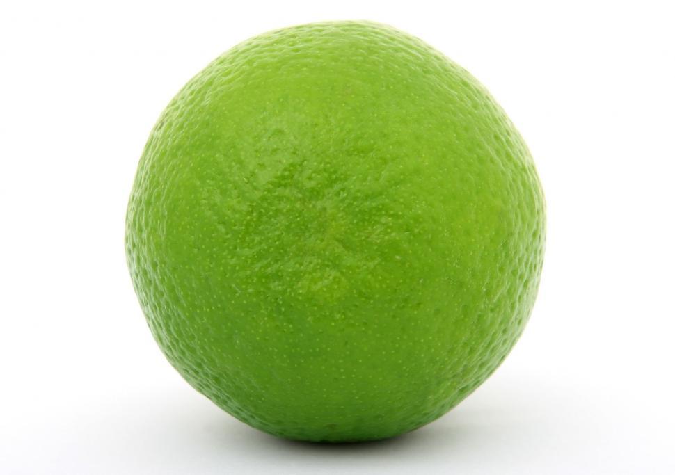 Free Image of Lime Green Ball on White Background 