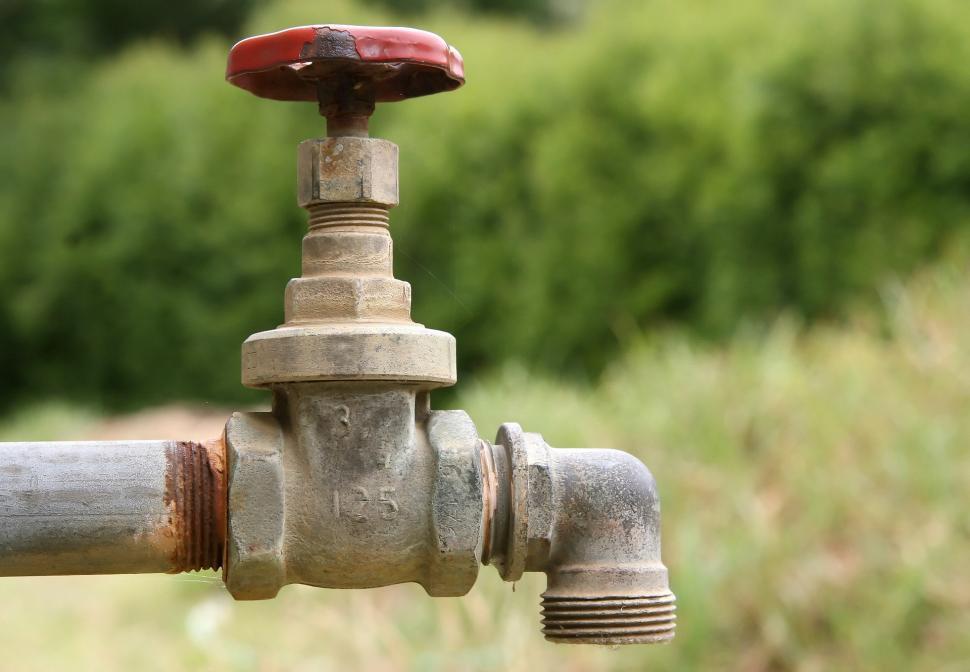 Free Image of Water Faucet Close-Up in Field 