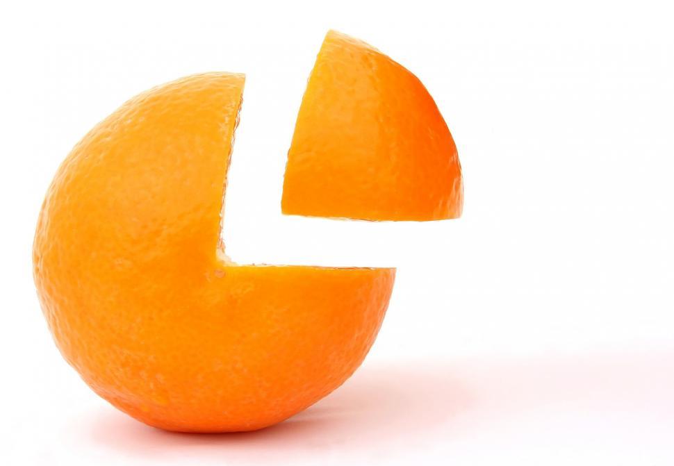 Free Image of Close Up of an Orange With the Letter E 