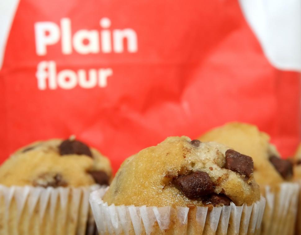 Free Image of Close Up of a Muffin in a Wrapper 