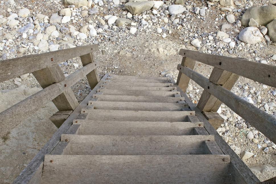 Free Image of Stairs Leading Up to Hilltop 