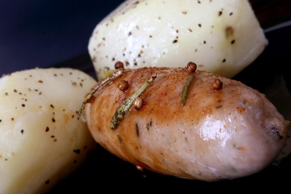 Free Image of Potatoes With Bug Crawling Close Up 