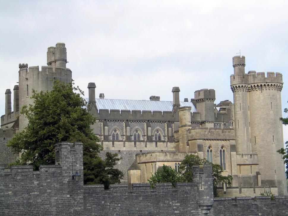 Free Image of Majestic Castle With Clock 