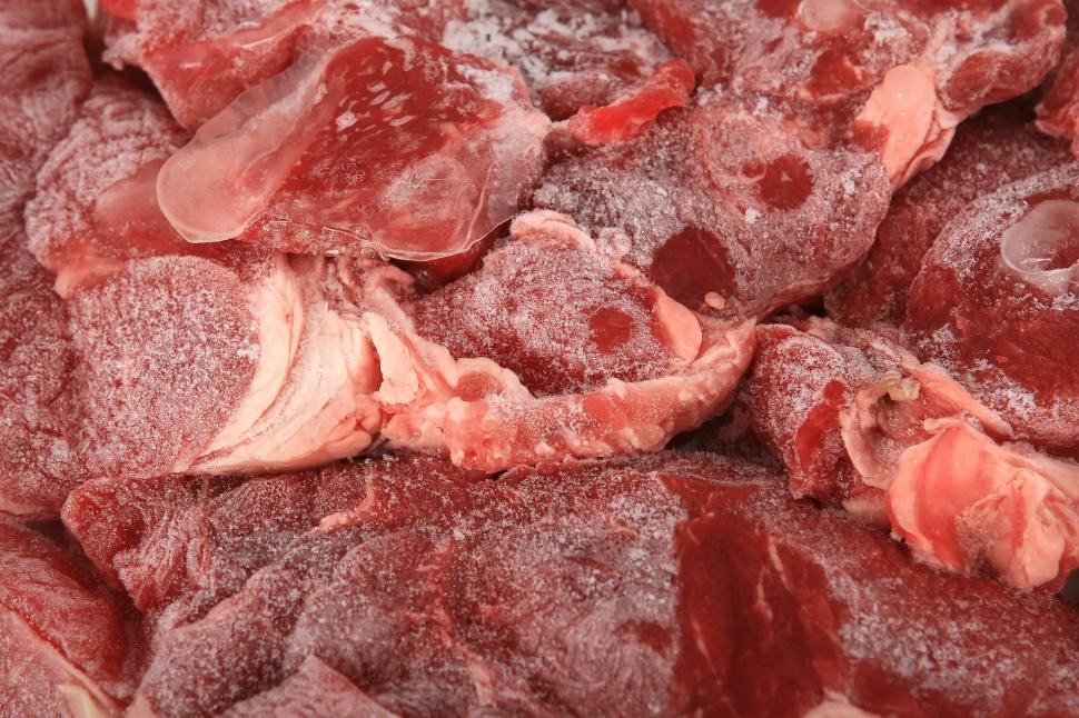 Free Image of A Pile of Red Meat on a Table 