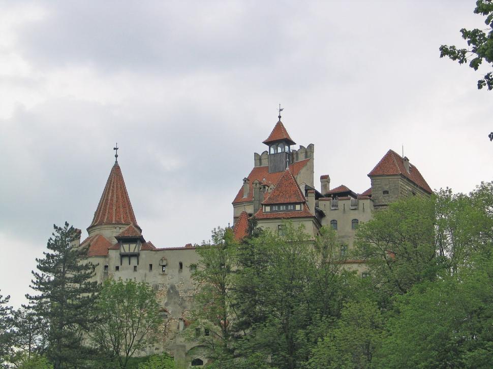 Free Image of Majestic Castle With Clock Tower 
