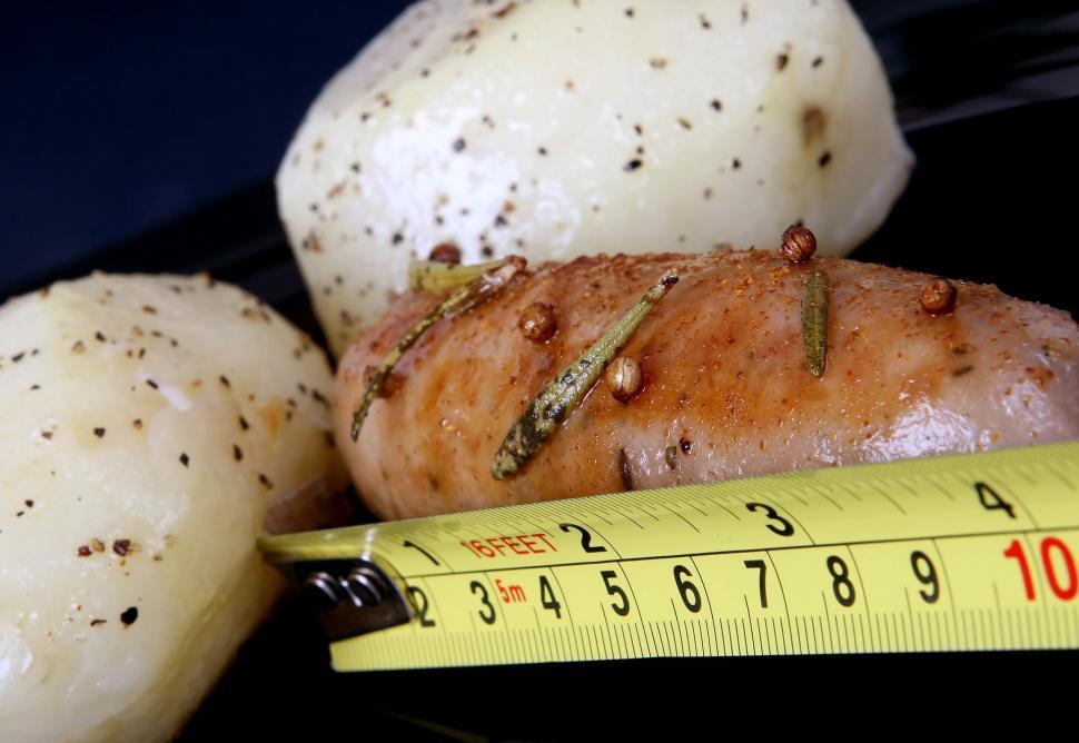 Free Image of Potatoes and Measuring Tape Close Up 