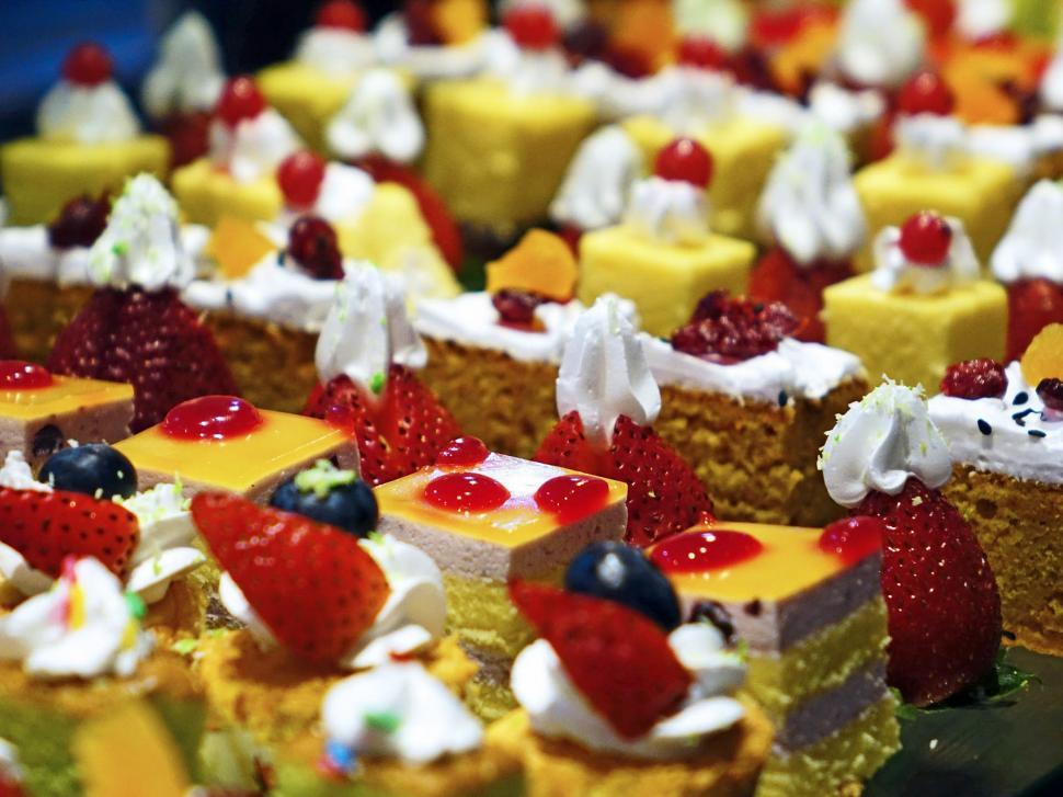 Free Image of Assorted Desserts Spread on a Table 
