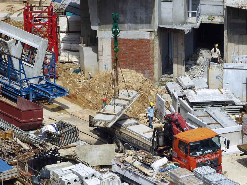 Free Image of Construction Site with workers 