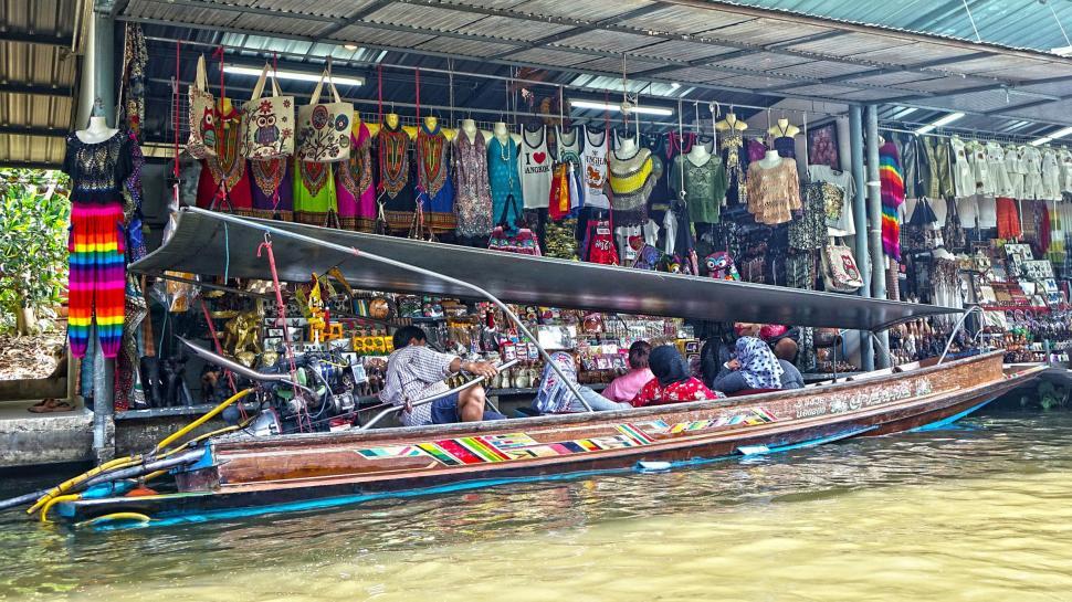 Free Image of Damnoen Saduak Floating Market 