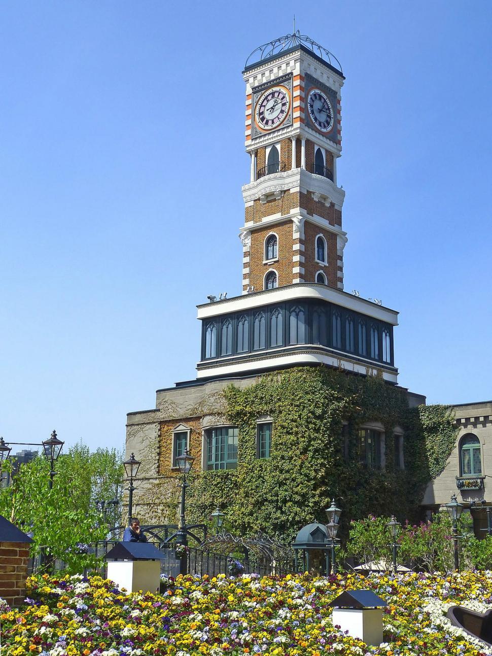 Free Image of Tower With Clock on Top 