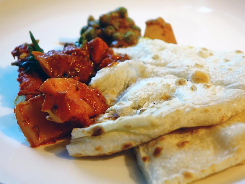 Free Image of Indian Food - Naan Bread 