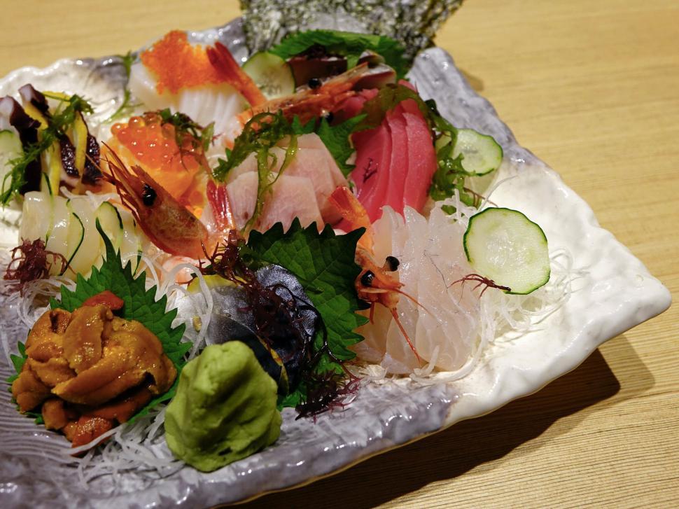 Free Image of Assorted Sushi Platter on Table 