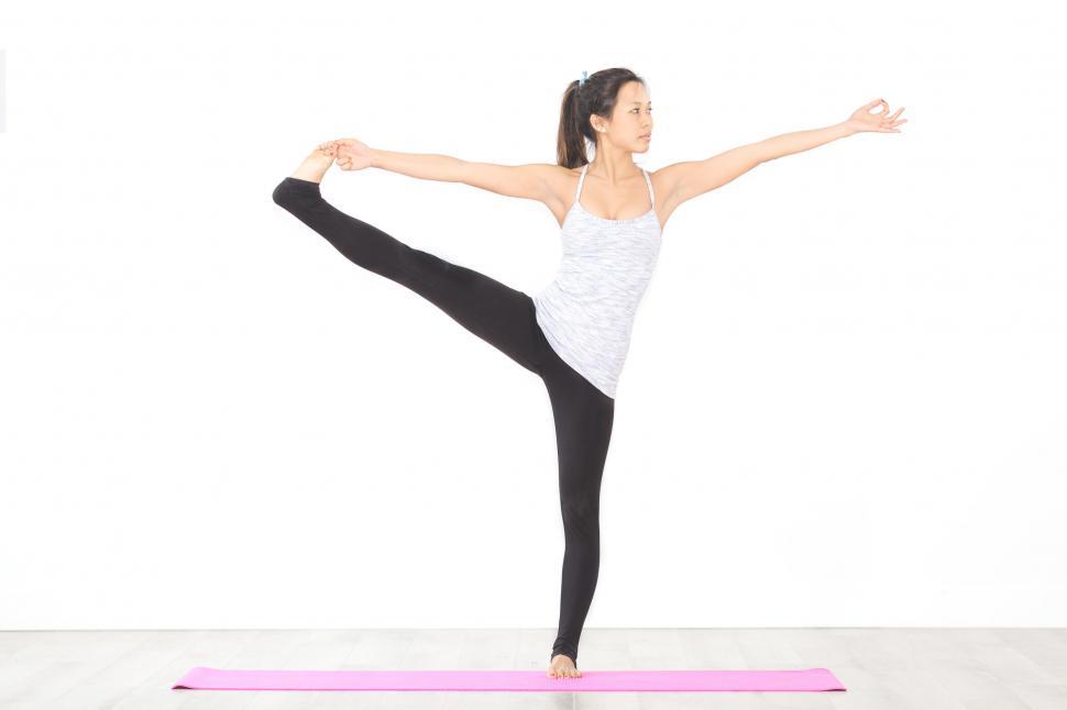 Free Image of Extended Hand To Toe Pose Yoga 