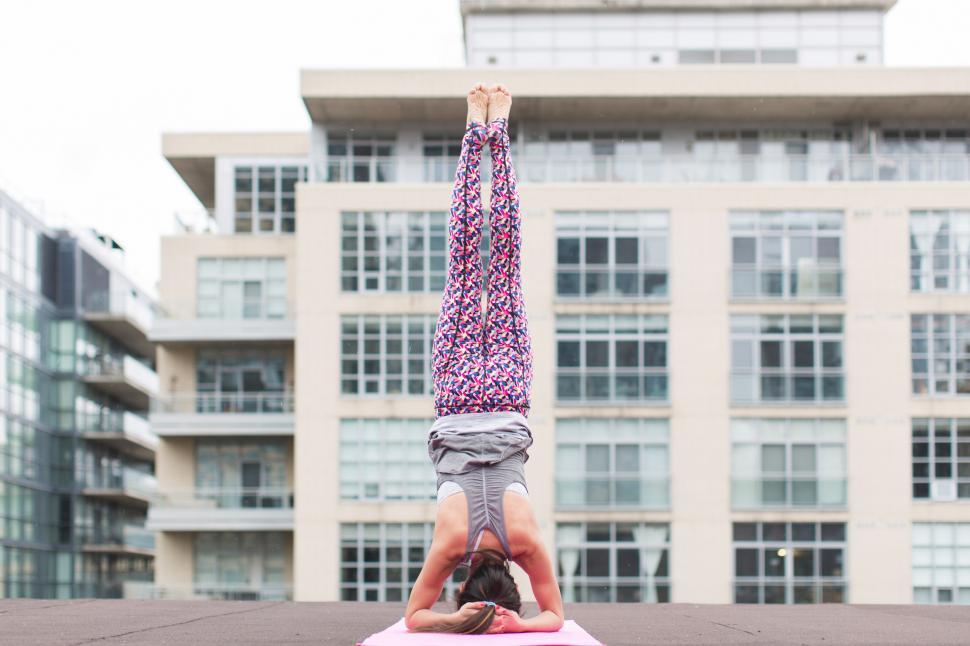Free Image of Headstand Inversion Woman 