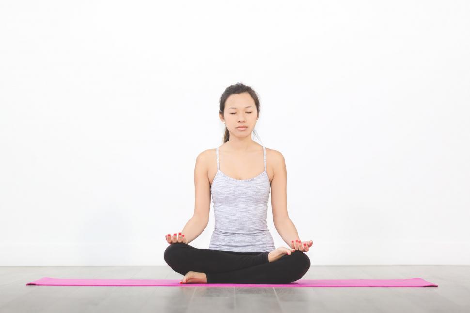 Free Image of Woman Meditating Hip Opener 