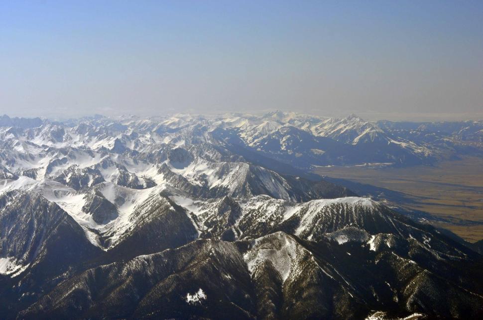 Free Image of Aerial View of Mountain Range 