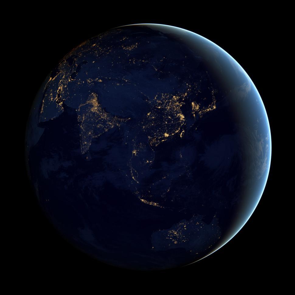 Free Image of The Earth From Space at Night 