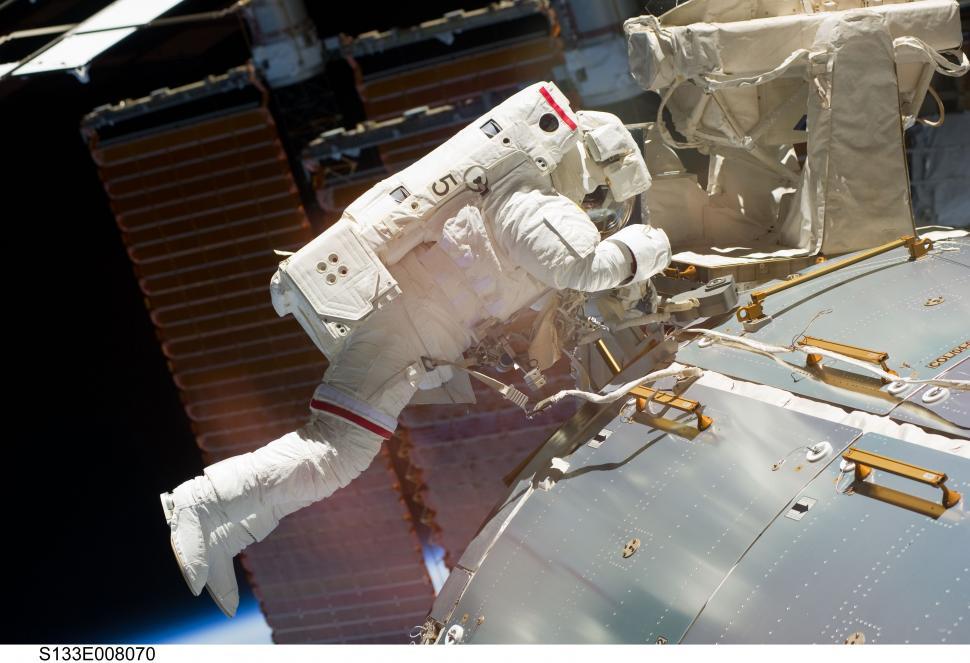 Free Image of Close Up of an Astronauts Space Suit 