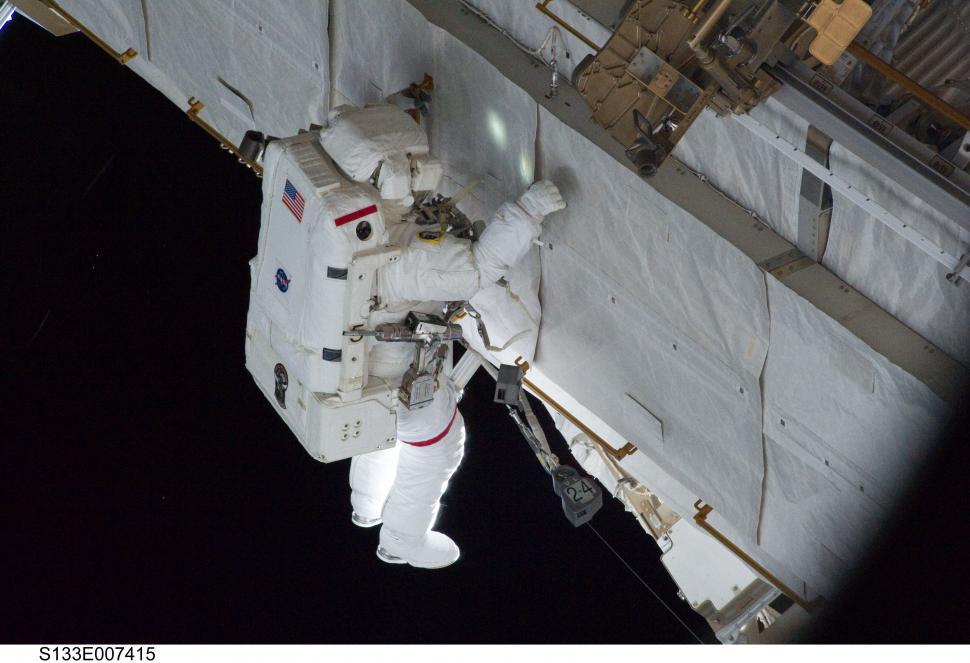 Free Image of Astronaut Outside of Space Station 