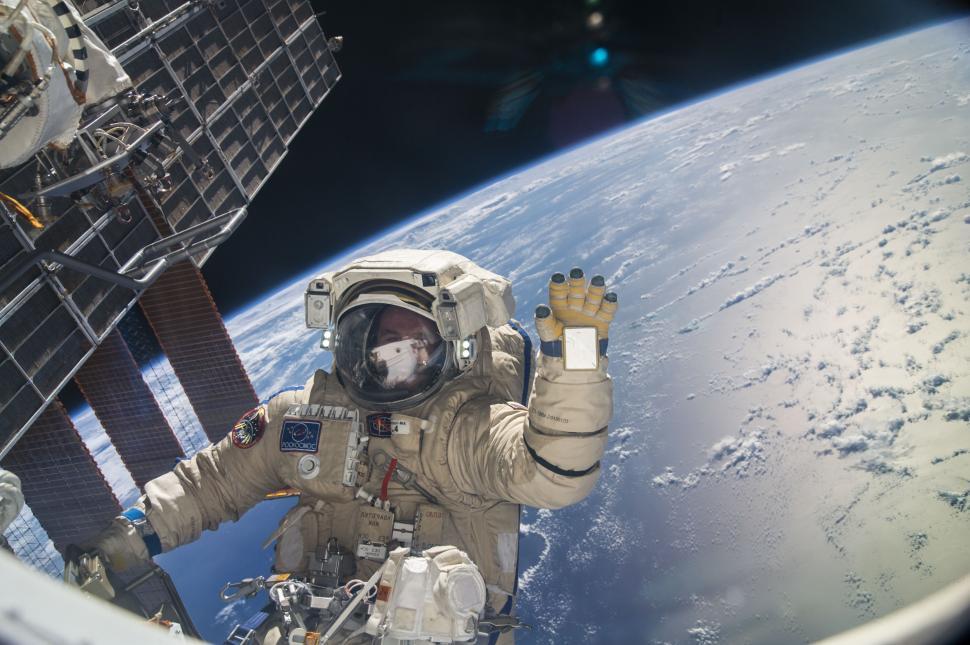 Free Image of Astronaut in Spacesuit Floating in Outer Space 
