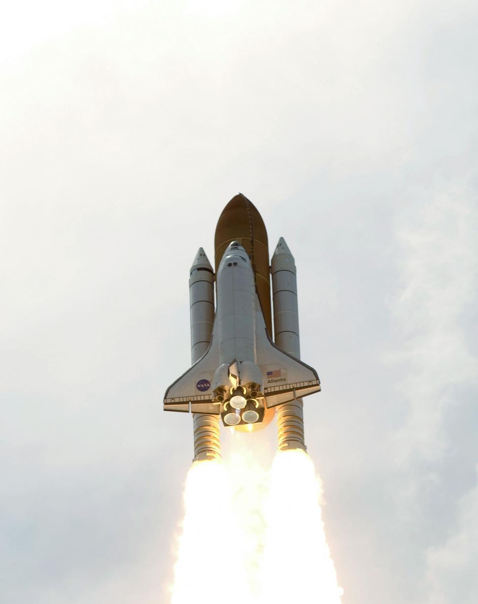 Free Image of space shuttle spacecraft craft satellite vehicle sky building architecture 