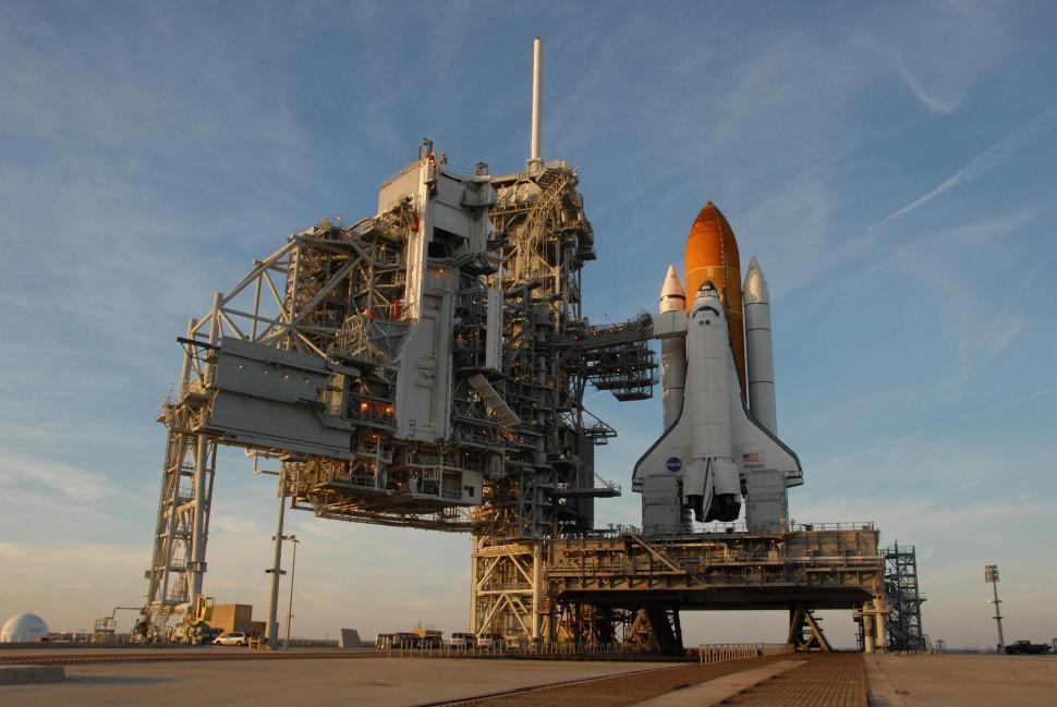 Free Image of Space Shuttle Parked on Platform 