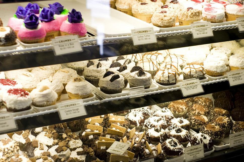 Free Image of Display Case Filled With Various Cakes 