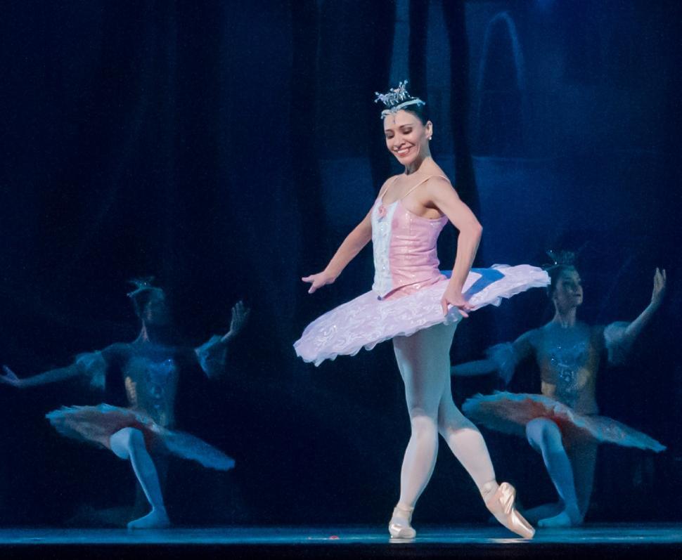 Free Image of Young Ballerina in Tutu and Tiara 