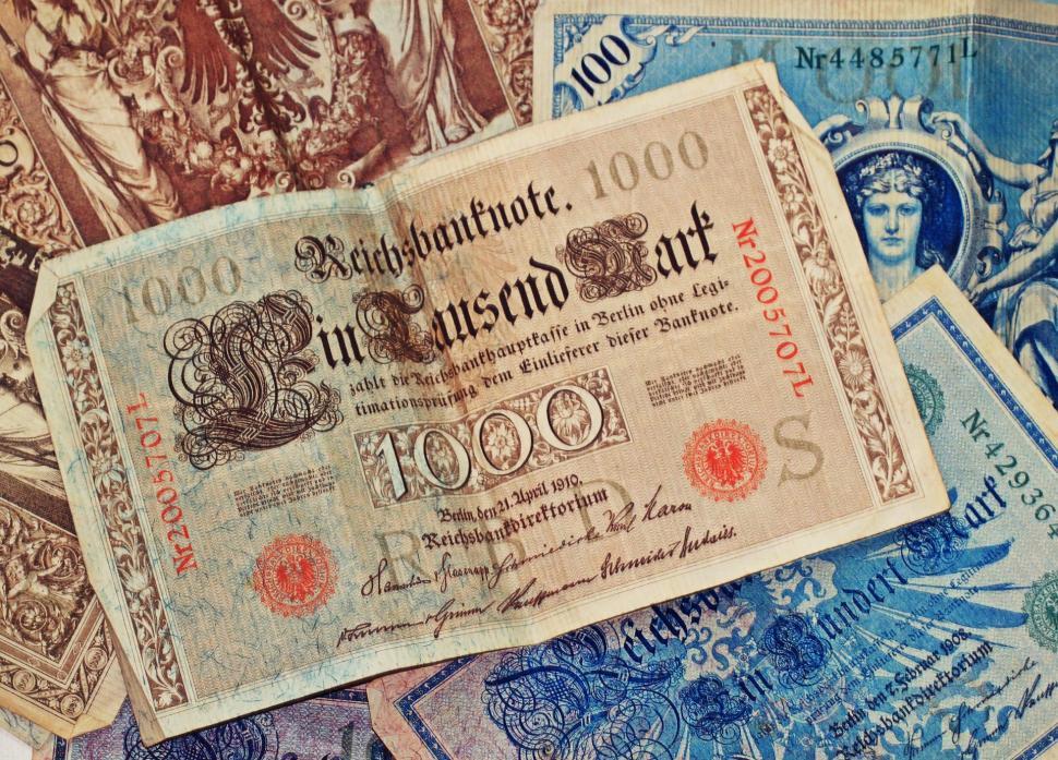 Free Image of Stack of Old Money 