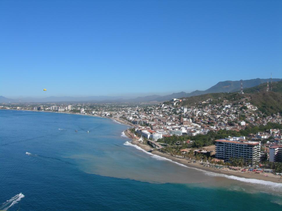 Free Image of Aerial View of City and Body of Water 