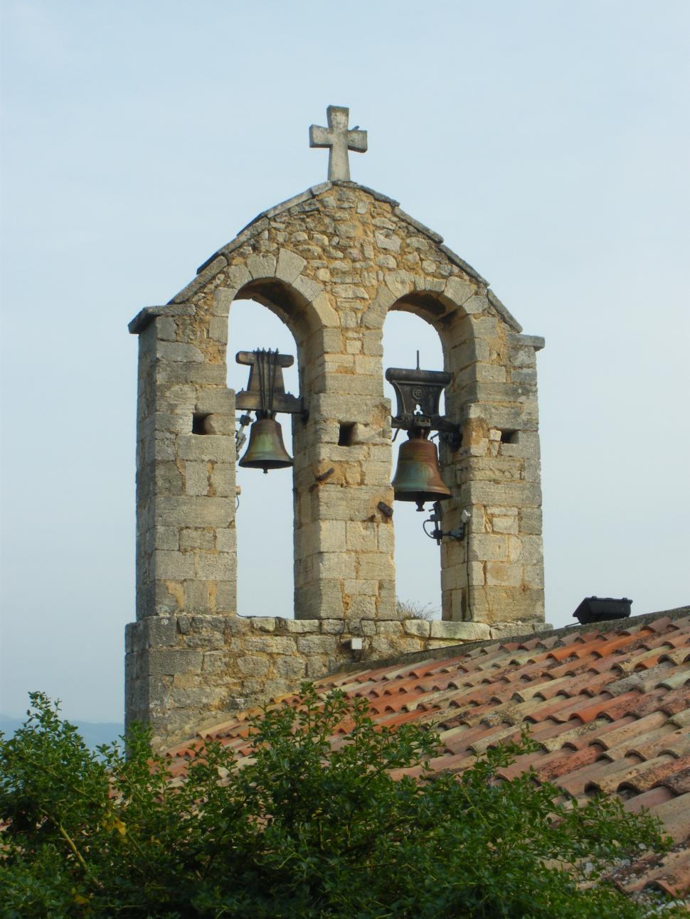 Free Image of Bell Tower With Two Bells 