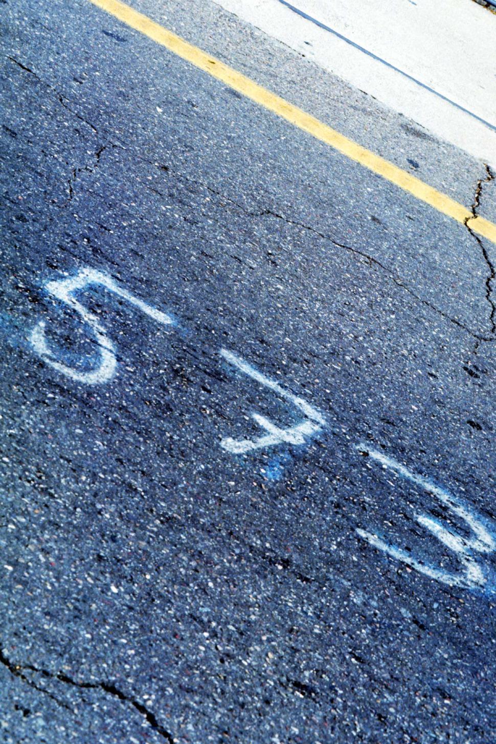 Free Image of texture numbers 256 asphalt street road cracks 